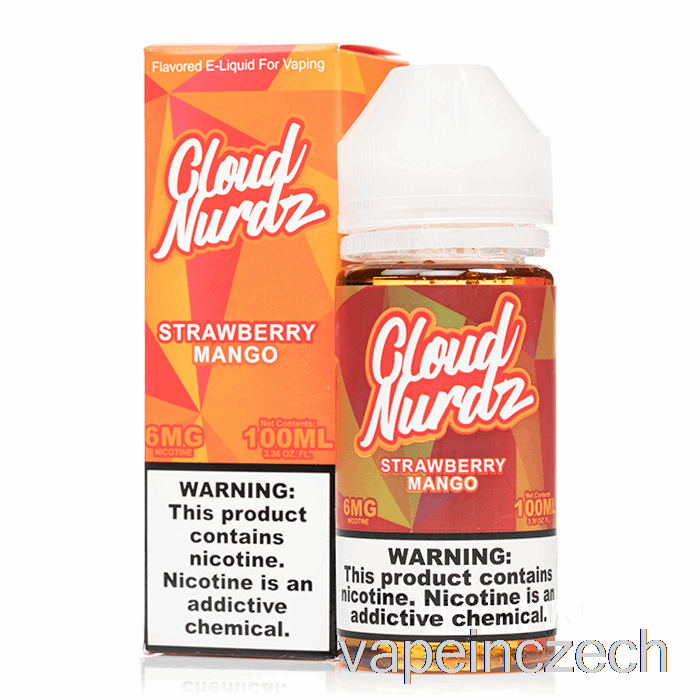 Jahoda Mango - Cloud Nurdz - 100 Ml 0mg Vape Bez Nikotinu